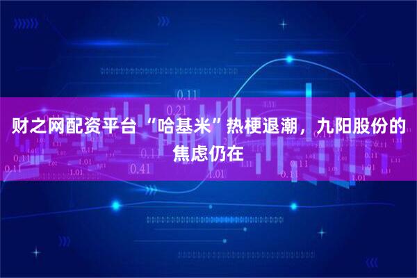财之网配资平台 “哈基米”热梗退潮，九阳股份的焦虑仍在