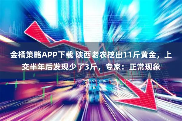 金橘策略APP下载 陕西老农挖出11斤黄金，上交半年后发现少了3斤，专家：正常现象