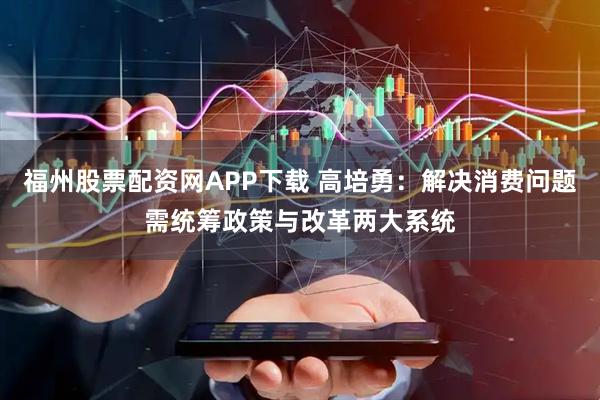 福州股票配资网APP下载 高培勇：解决消费问题需统筹政策与改革两大系统